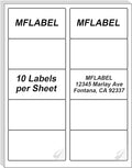MFLABEL 2x4 Shipping Labels - 500 Adhesive Address Labels for Laser/Inkjet Printer, 50 Sheets FBA Labels, 10-UP Matte White Stickers for Packages, Mail, FBA & Shipping Boxes