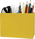 Pen Pencil Holder Cup Container PU Leather Desk Organizer Stand Decor Brush Scissor Decoration Office Home School