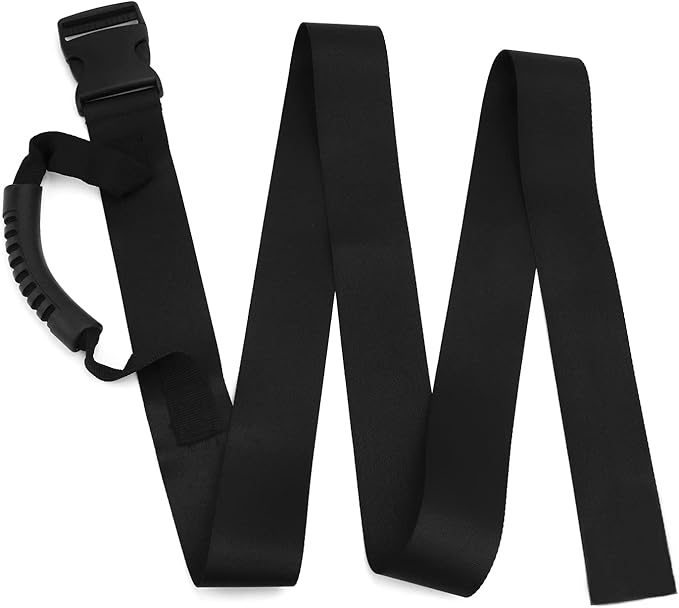 QWORK Carrying Strap with Handle, 2 Pack Heavy Duty Ordinary Luggage Lashing Strap Holder for Safe Moving and Lifting and Carrying of Heavy Cases, Groceries, Luggage
