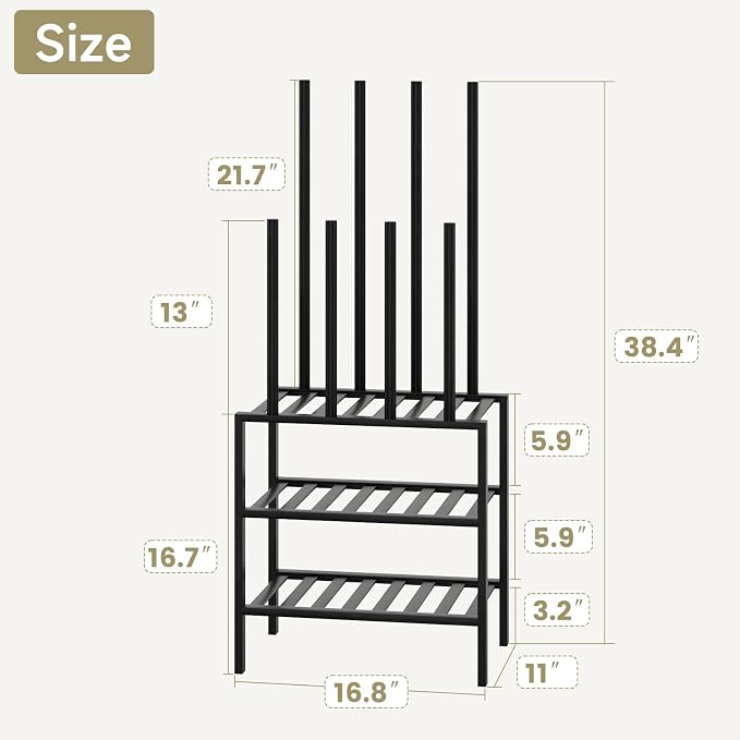 Detachable Boot Rack For Tall Boots Organizer,Outdoor Shoe Rack Storage | 3-Tier Multiuse Shoe Rack For Tall Boots,Closet Organizers And Entryway Storage,Suitable For All Seasons