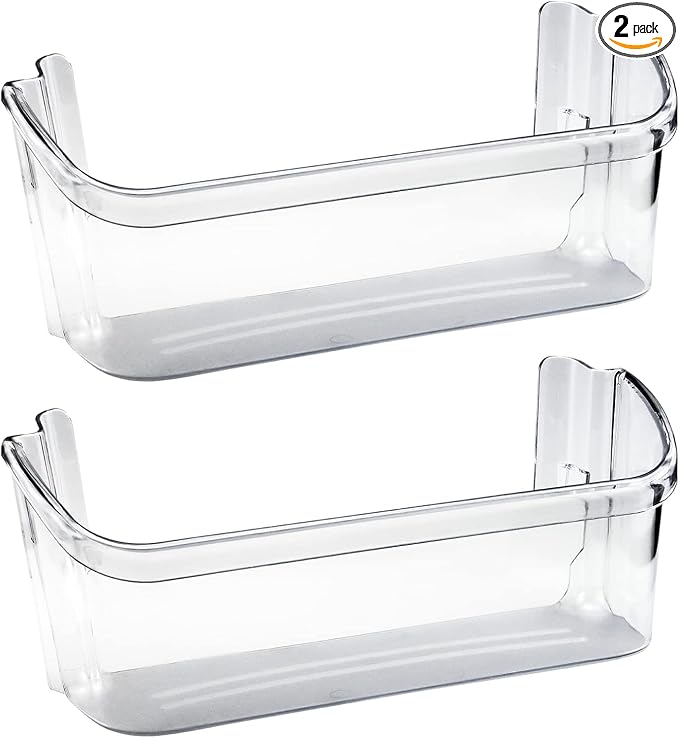 AMI PARTS 240363702 Refrigerator Door Bin Side Shelf | Fit for Frigi-daire, Ken-more Refrigerator - Replaces 240363704, 240363705, 240363708, AP2116106, PS430207 (2 Pack)