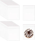 Square Resealable Cellophane Bags 5x5'' 500pcs Self Adhesive Seal Bags 2mil Plastic OPP Cello Bags for Snacks Cookies Candies Treats Pastries Party Wrappers Soaps Gifts Goodies