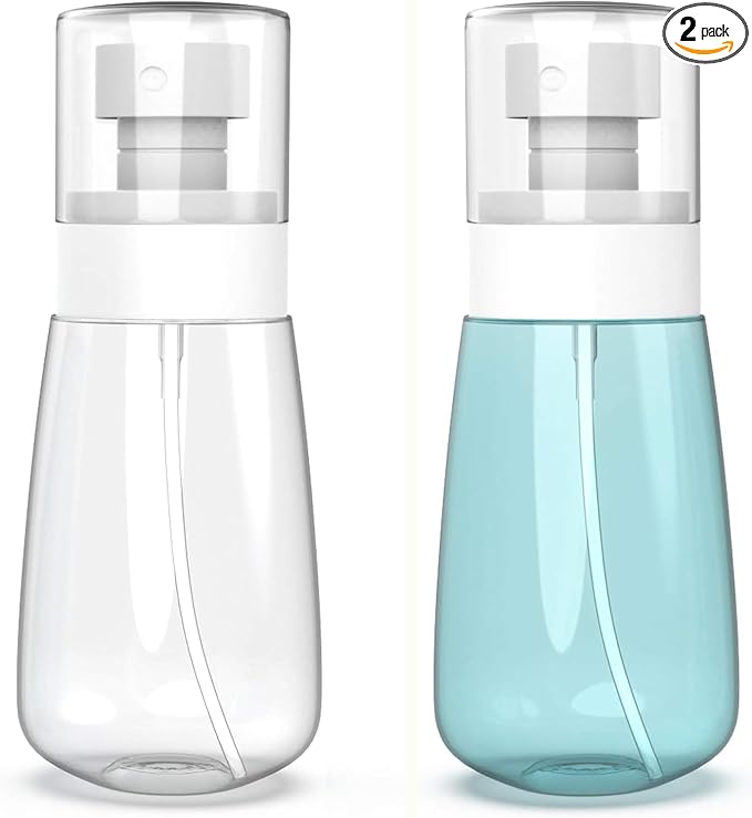Small Spray Bottle Travel Size 2oz/60ml Fine Mist Mini Empty Spray Bottles for face Hair Mist Refillable Perfume Portable Atomizer Bottle