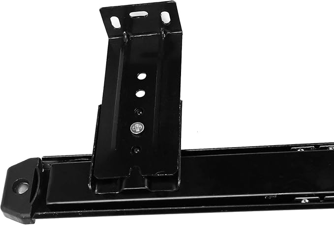KINJOEK 4 PCS 14 Inch Under Desk Keyboard Tray Rails Slides, Adjustable Height Heavy Duty Ball Bearing Keyboard Mount Track, Black