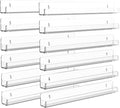 Nail Polish Shelf Wall 15 Inch Acrylic Clear Rack Sunglass Organizer Multi-Purpose Floating Shelves for Beauty Salons Retailer Dressing Room (12 PCs)