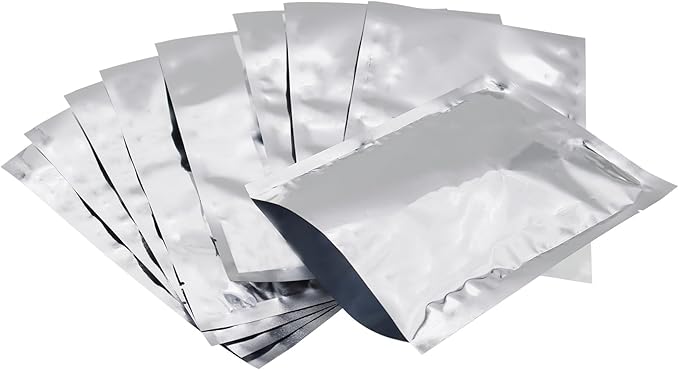 Heat Sealable Mylar Food Storage Bag,ULIFESTAR 5.5Mil Thicker Food Storage Pouches Oxygen Absorbers Vacuum Seal Airtight Packaging for Coffee Beans, Tea, Grains, etc(26 * 40cm/10.24 * 15.75'')