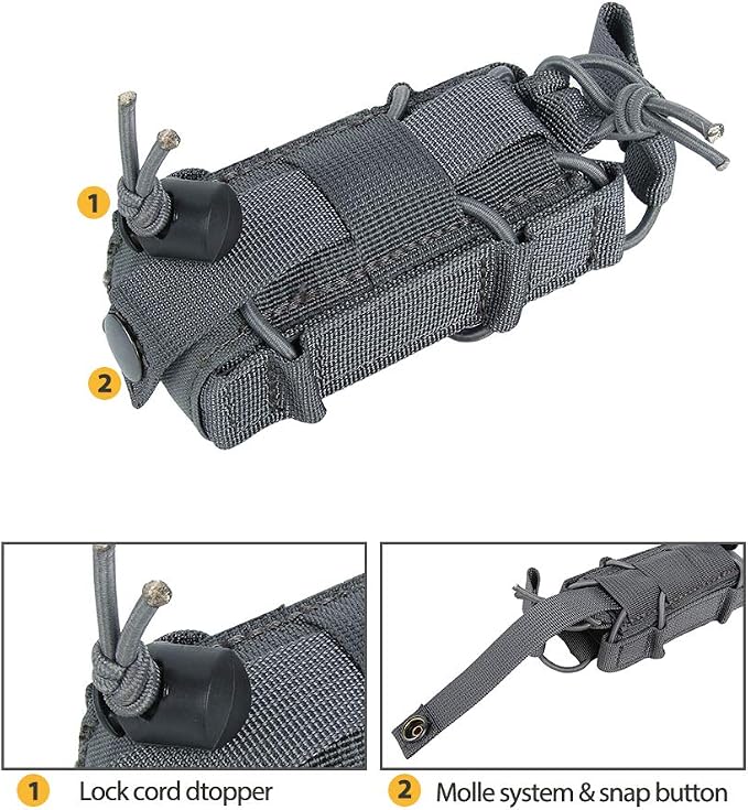 EXCELLENT ELITE SPANKER Open Top M4 M14 M16 AR15 Mag Pouch and Single Pistol Mag Pouch Flashlight Holder Magazine