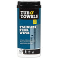 Tub O' Towels Heavy Duty Stainless Steel Wipes TW40-SS – 40 Count Multi Surface Cleaning Wipes for Appliances, Metal & Kitchen Surfaces