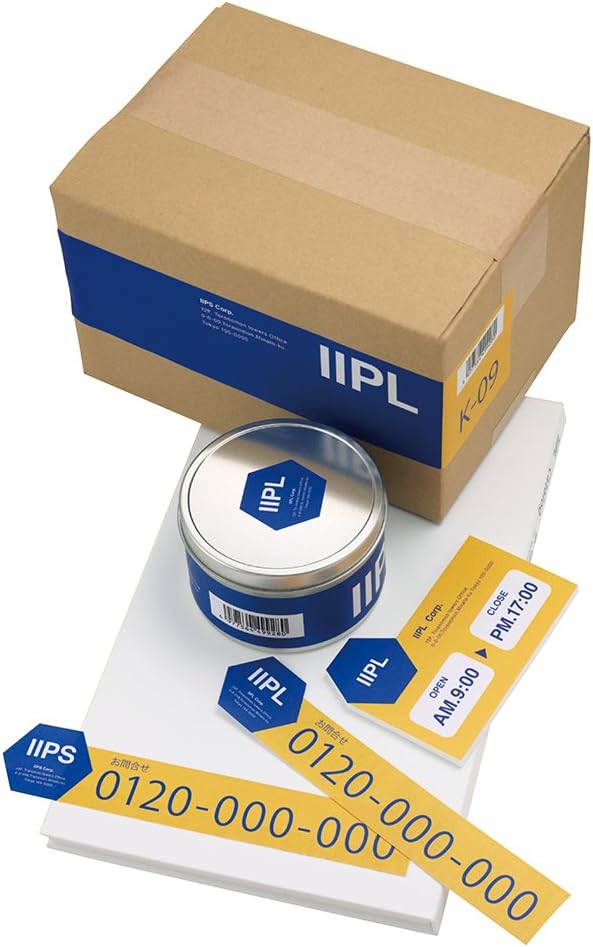Plus ME-500T 48-630 Labels, Normal Labels, FSC Certified Paper, Uncut, 100 Sheets