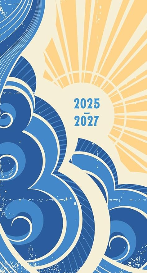 2026 Pocket Planner, 2-Year Monthly Calendar Planner (24-Month): January 2026 – December 2027, Purse Size 6.5" x 3.5", Sun and Sea