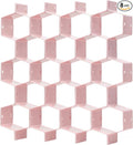 Honeycomb Drawer Divider Suitable for bedroom underwear Socks Cosmetic storage locker sorting 8-piece drawer organizer (Pink)
