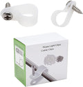 50 Pack 3/8'' P-Style Rope Light Clips with Stainless Steel Screw | Outdoor Mounting Clips/Cable Clips Clamps/Wire Management/Electrical Wiring/Concealed Wiring/Cord Installation/Christmas