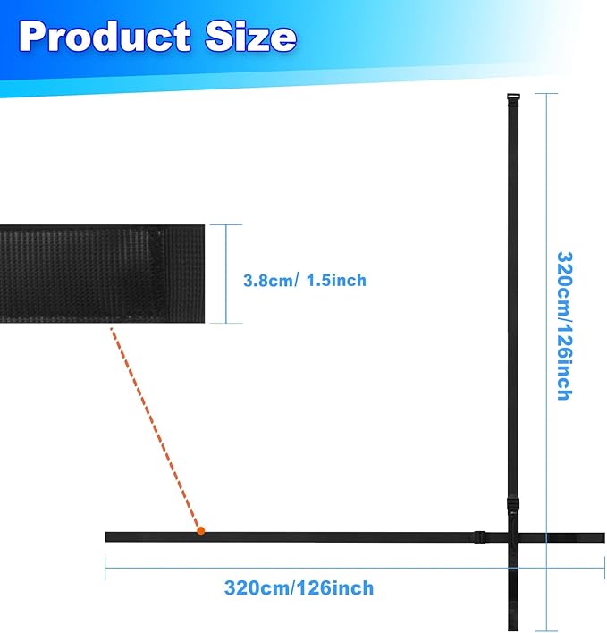 Cosmos Box Carrying Strap with Handle, 126 Inch Heavy Duty Handheld Belt for Moving and Lifting Heavy Objects, Adjustable Cross Style Moving Straps for Luggage Cases Groceries Appliances