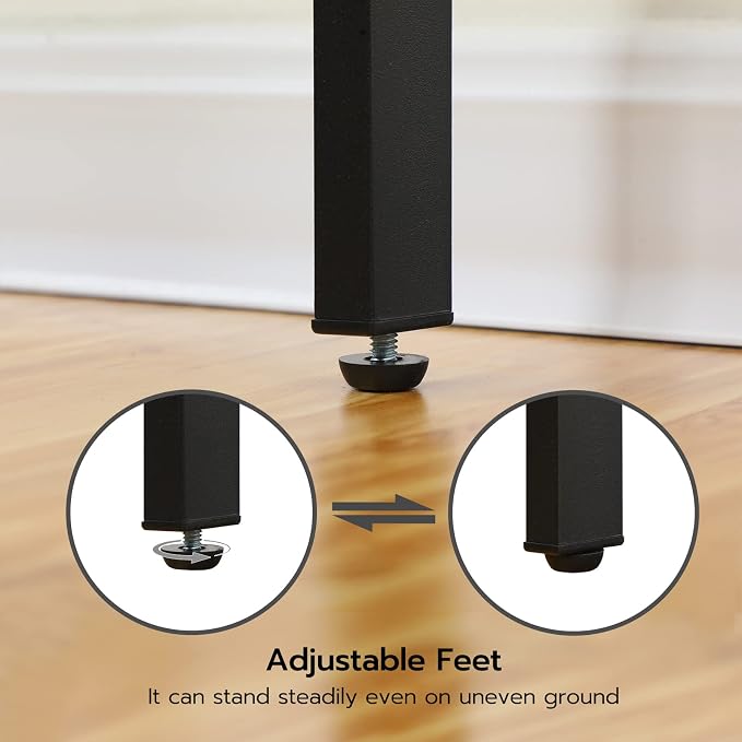 HOOBRO Over The Toilet Storage, 3-Tier Bathroom Organizer Shelf Over Toilet, Freestanding Bathroom Storage Shelves, Space Saver, Easy to Assemble for Room, Rustic Brown and Black BF41TS01
