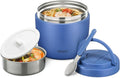 Itslife 32oz Insulated Soup Thermo, Vacuum Stainless Steel Food Jar for Hot & Cold Food, Leakproof Wide Mouth Lunch Container with Spoon (Blue)