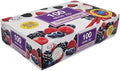 TidyZ 100 Slide Zip Lock Bags, Food Storage Freezer Bags, BPA Free Zip Seal Freezer bags for Fruit, Vegetables, Meat & Snacks - Reusable. In a dispenser Box. Large 23x23cm