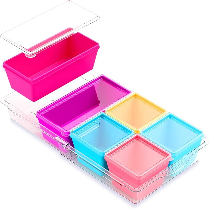 Gemice Silicone Freezer Molds with Lids, 6-Pack 1-Cup & 2-Cup | Oven & Dishwasher Safe, BPA-Free Soup Portion Cubes Trays, Freezer Containers for Food Storage