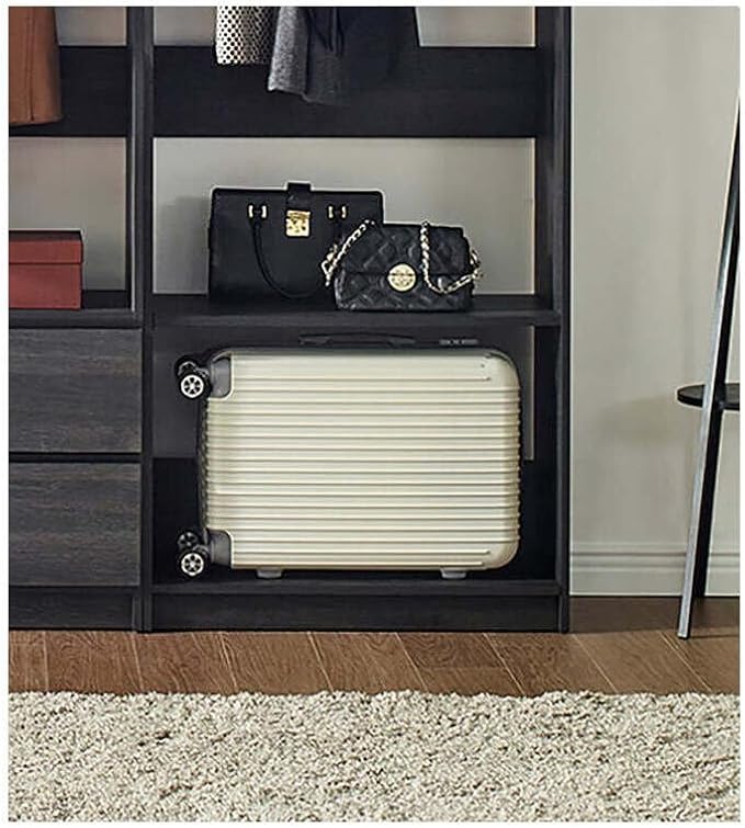 Maykoosh Closet System Organizer - Customizable Walk-in Wardrobe Storage Black/Model ECB 3 Closet