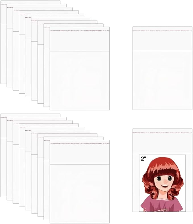 Tiny Clear Self Sealing Bags 2x2'' 500pcs Square Cello Baggies OPP Poly Cellophane Bags 1mil for Earrings Cookie Candy Beads Coins Screws Powder Pills Gifts Decorative