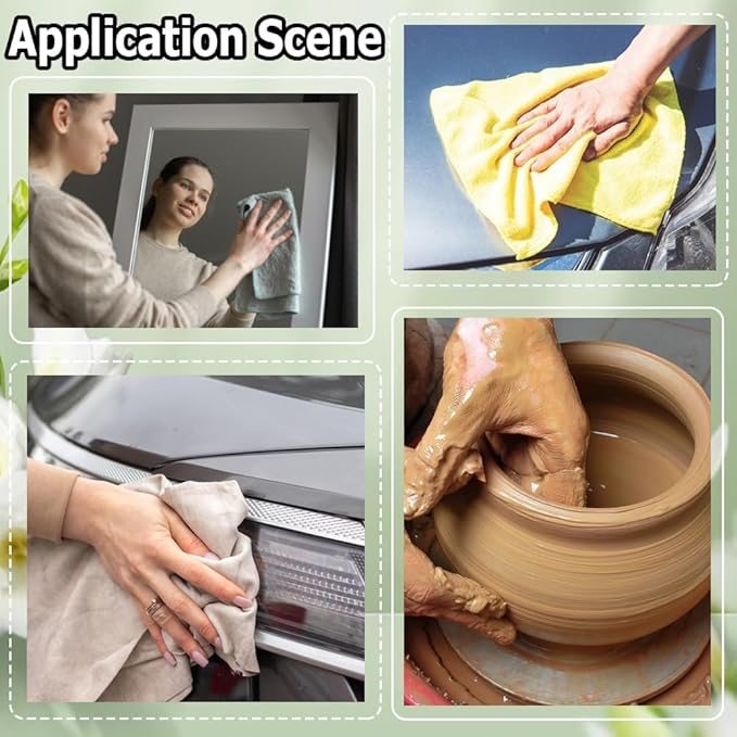Car Interior Suede Cleaning Towel for Sonata SEL 2024, Ultra Soft High Absorbent Lint Free Scratchless Auto Detail Cloth Grey,M30cm×60cm