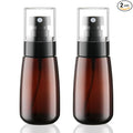 Travel Spray Bottle 2oz/60ml 2 Pack TSA Approved Fine Mist Spray Bottles Refillable Cosmetic Leak Proof Travel Size Spray Bottle for Hair Perfumes Skincare Water Face Sprayer(Brown)