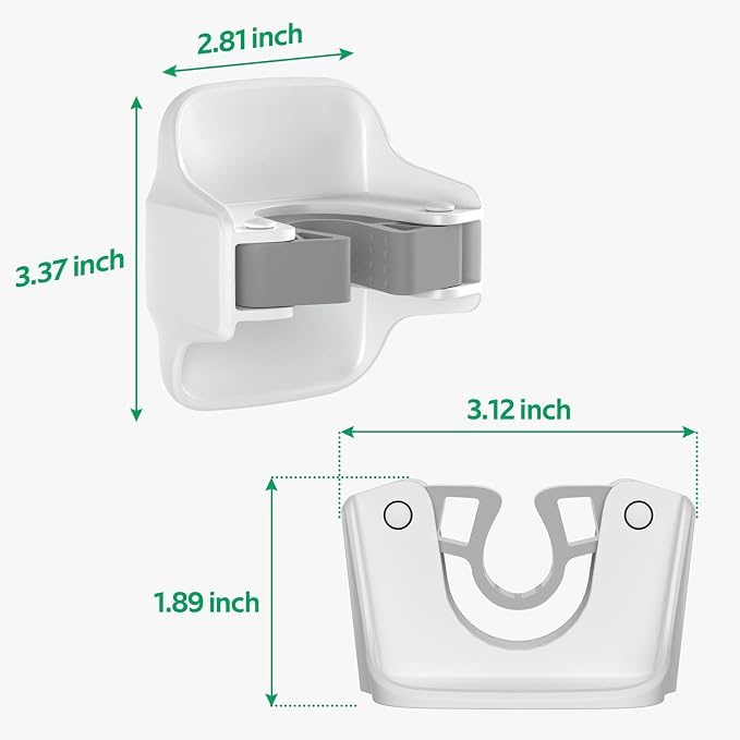 reliahom Broom Holder Wall Mount Mop Grippers organizer wall hanging, 5Pack | No Drilling Self Adhesive Easy install Anti-Slip Mop Broom Hanger Storage Rack for Kitchen,Laundry Room,Garden,Garage, White