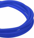 DMiotech 20ft Wire Loom Split Tubing 5/8 Inch(15.9mm) ID, Cord Protectors from Pet Flexible Conduit Cable Management for Office Home Garden, Blue