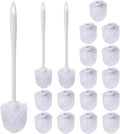Tioncy 21 Pcs 14.2 Inch Toilet Brush Commercial Heavy Duty Toilet Bowl Cleaning Scrub Long Scrubber for Bathroom Cleaning Supplies