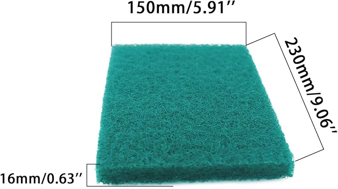 Heavy Duty Scour Pads, Non-Scratch Scrub Sponges, ULIFESTAR 5PCS Dish Scrubber Scouring Pads, Dual-Sided Reusable Household Scrub Pads for Dishes,Dish Cleaning Tool,Kitchen Scrubbers & Metal Grills