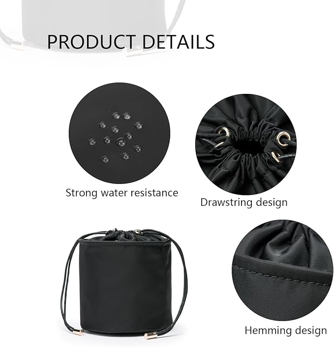 Tall Purse Organizer Insert Womens Canvas Round Handbag Organizer Storage,Handbag Purse Organizer Round Cosmetic Pouch Bag Bucket Makeup Bag