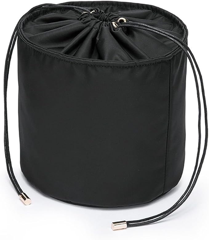 Tall Purse Organizer Insert Womens Canvas Round Handbag Organizer Storage,Handbag Purse Organizer Round Cosmetic Pouch Bag Bucket Makeup Bag