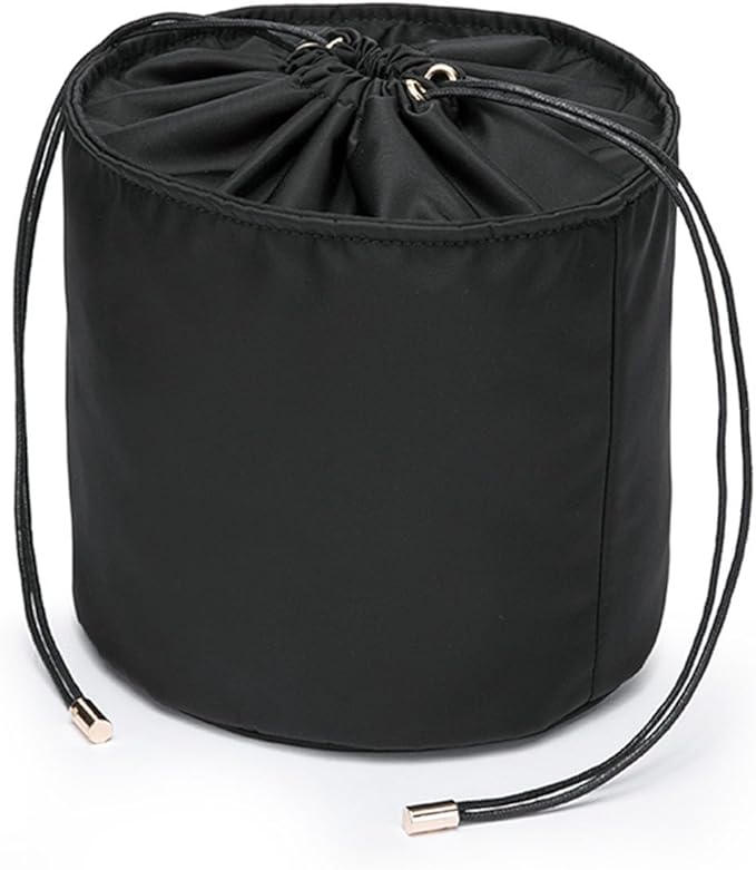 Tall Purse Organizer Insert Womens Canvas Round Handbag Organizer Storage,Handbag Purse Organizer Round Cosmetic Pouch Bag Bucket Makeup Bag