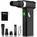 FT03 Compressed Air Duster, 1-100 Stepless Speed Adjustable | Powerful Electric Dust Blower, 110000RPM Brushless Motor, Cordless Jet Fan for Keyboard, PC, Car & Outdoor Cleaning, Black