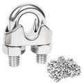 48 Pcs 1/8 inch Wire Rope Clips,Wire Rope Clamp,Cable Clamp | 304 Stainless Steel Smooth Rods for Industry, Metal Working Hobbies and DIY Craft