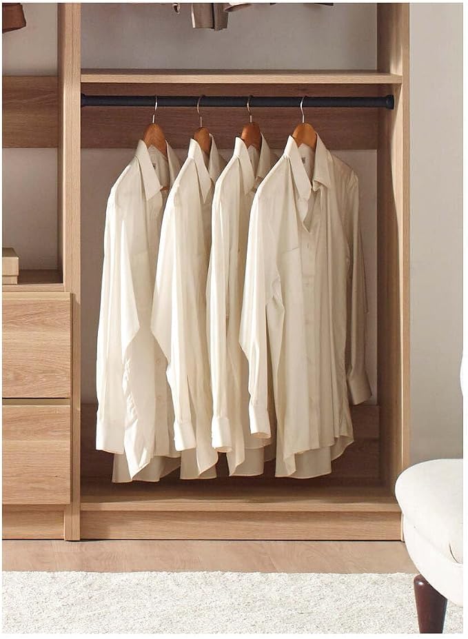 Maykoosh Closet System Organizer - Customizable Walk-in Wardrobe Storage Oak/Model ECA 3 Closet