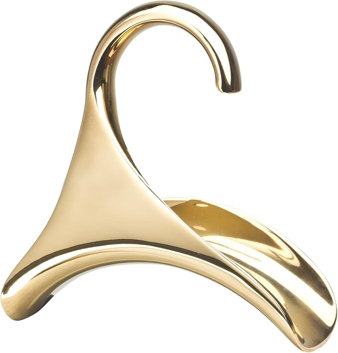 Bag-a-Vie Purse Hanger for Closet - Handbag Organizer Hooks for Hanging Bags & Purses, Protecting Bag Shape & Organizing Space (1 Hanger, Gold Metal)