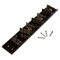 Carlisle FoodService Products 4073100 Roll 'N Grip Mop, Broom and Tool Holder / Storage System, 3 Positions + 1 Hook
