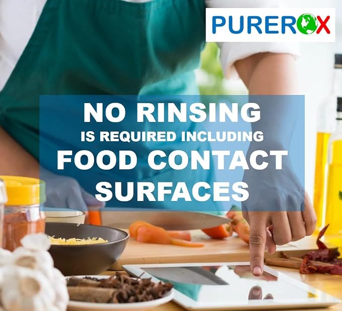 PUREROX disinfectant (3.4oz, 2pk) TSA Approved travel size. Eliminate 99.9999% viruses Norovirus, MRSA, Fungus, Bacteria. Hospital Grade. Safe for Use Anywhere. No residue. Suitable for All Surfaces.