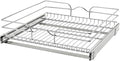 Rev-A-Shelf Steel Wire Pullout Drawer Organizer Shelf for Kitchen Cabinets, Slide Out Storage Basket, Min Opening Width of 20.5", 21" x 20", 5WB1-2120CR-1