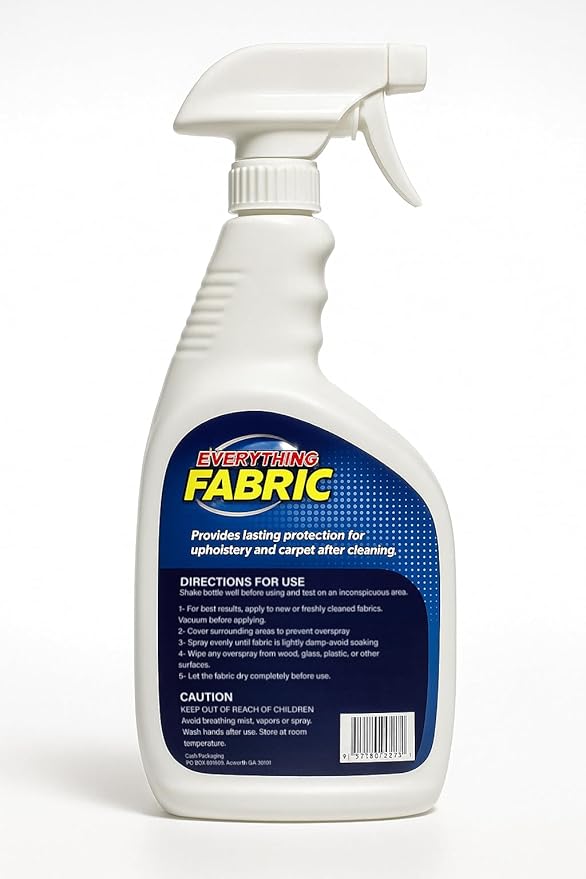 Max-Strength Fabric Protector Spray, PFAS-Free, 32 oz, Repels Liquids and Prevents Stains, All-Purpose Fabric Protection Carpet, Upholstery, Furniture, Shoes, Leather and More