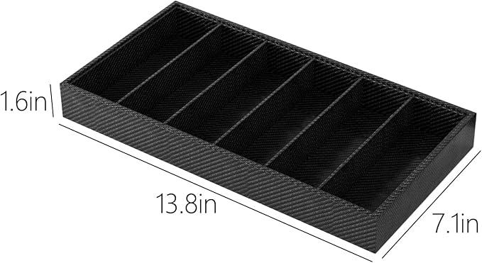 Sunglass Organizer Tray,Eyeglass Storage for Multiple Glasses,Jewelry and Sunglasses Drawer Organizer (Carbon Fiber 1)