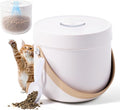 smartoo Vacuum Cat Dog Food Storage Container 5 lb/5.3 Qt, Airtight Dry Dog & Cat Food Bin with One-Button Vacuum Sealing, Magnetic Scoop Incl., BPA-Free, Durable Storage with Rechargeable Battery