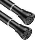 AIZESI Tension Curtain Rod 28 to 48 Inch, 2pcs Black Tension Rod Adjustable Curtain Rod Curtain Tension Rod Spring Tension Curtain Rod No Drill Spring Curtain Rod Small Shower Rod