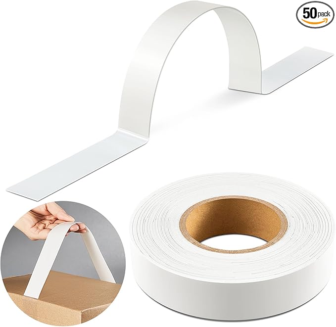 Frienda 50 Pcs 30 Pounds Carry Load Adhesive Carry Handle Plastic and Foam Self Adhesion Carrying Handle Strap Heavy Duty Package for Boxes and Bags Packing Grip Moving Lifting Carrying