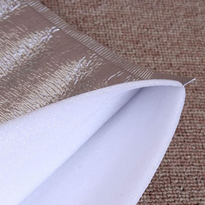 UPKOCH Disposable Insulation Bag 7.87X7.87 Inch Thick Aluminum Foil Thermal Pouch for Food Storage Takeout Picnic Camping 50 Pack