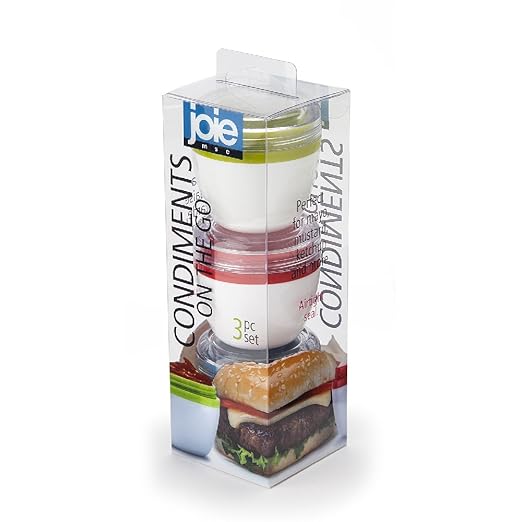 Joie Set 3 Bottles Sauces, Multicolour, 5 X 5 X 5 cm, Multicoloured (60018)
