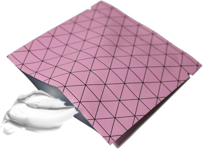 100 PCS 4 Mil Thick Open Top Heat Seal Bags, PET+AL+PE Mylar Bags with Easy Tear Notch, Resealable Heat Sealable Pouch for Food Storage, Packaging, Not Vacuum Bags (Pink, 8 * 12CM/3.2"*4.7")