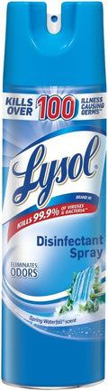 Lysol Disinfectant Aerosol Spray, Spring Waterfall Scent, 19 Ounces (Case of 12)