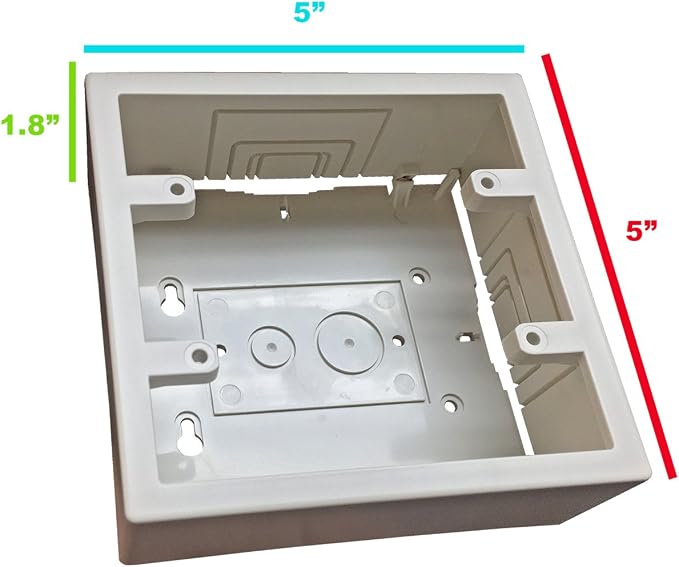 Electriduct 500 Series Raceway Accessory Double Junction Box (Beige)