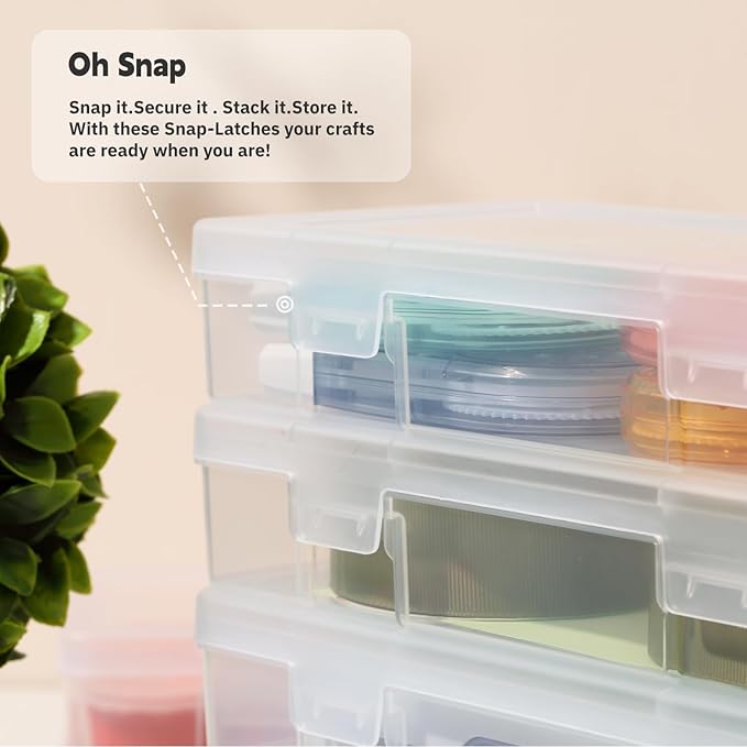 novelinks Plastic Small Storage Containers with Lids for Organizing | 18 Pack, Small Clear, Task Boxes for Special Education, Board Game Storage Containers, Balloon Storage Organizer, Mini Box
